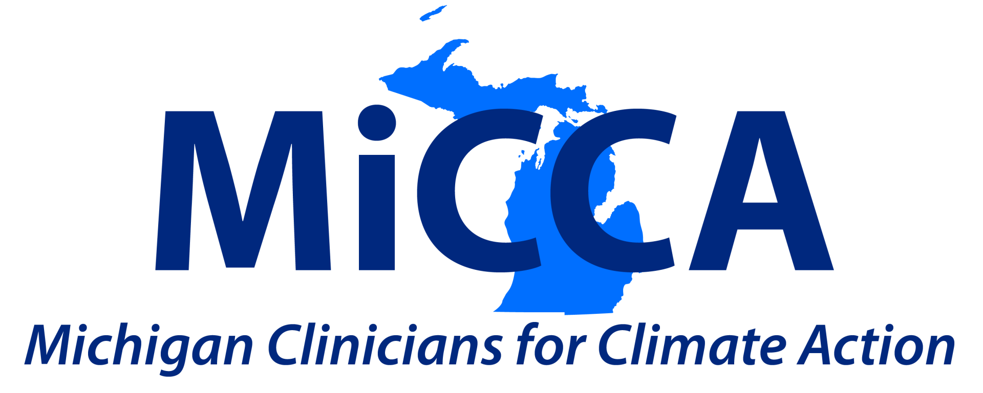 This image is the logo for MiCCA: Michigan Clinicians for Climate Action