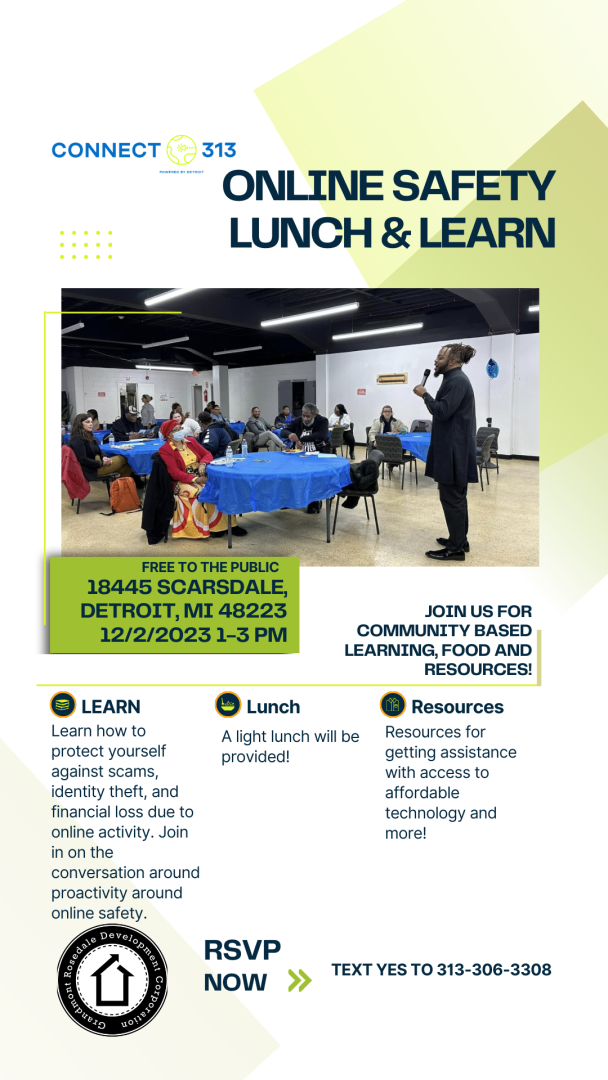 online safety lunch and learn flyer