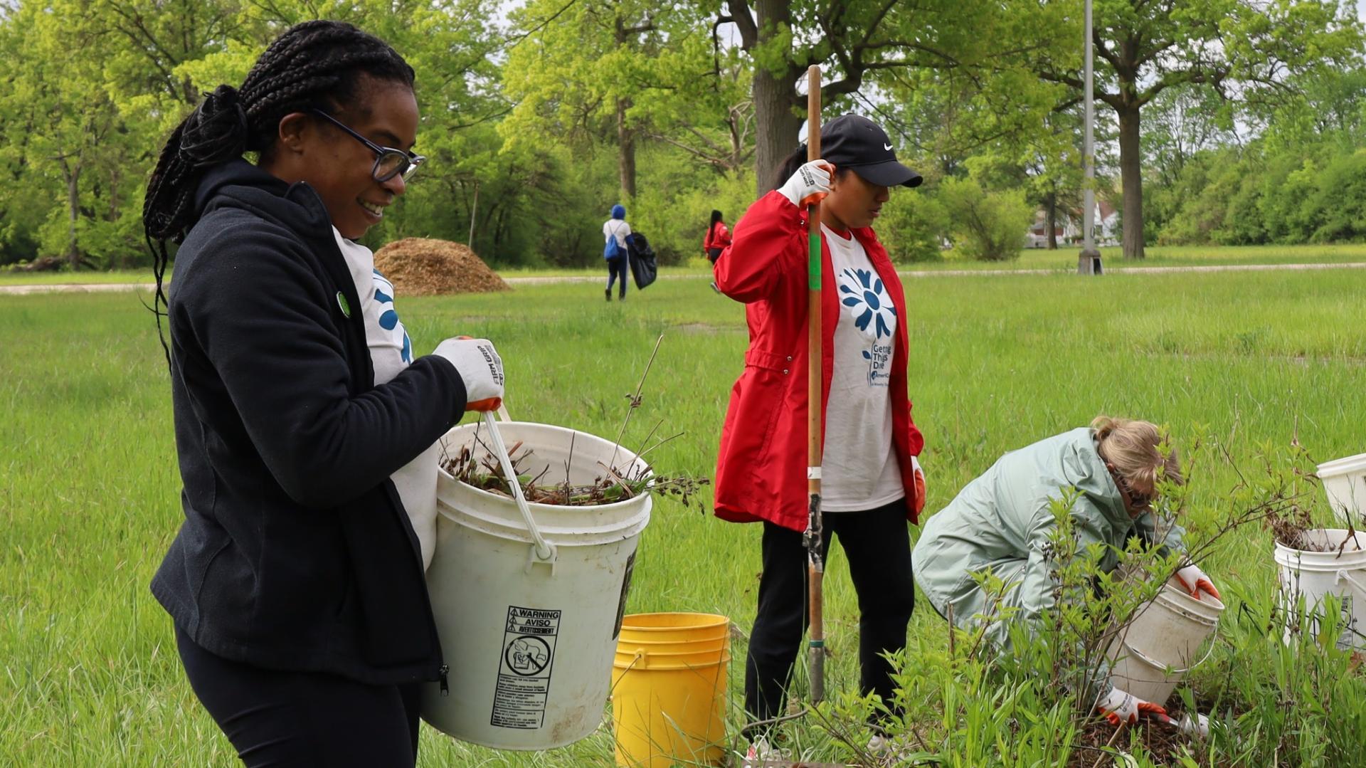 Volunteers doing Gardening Work