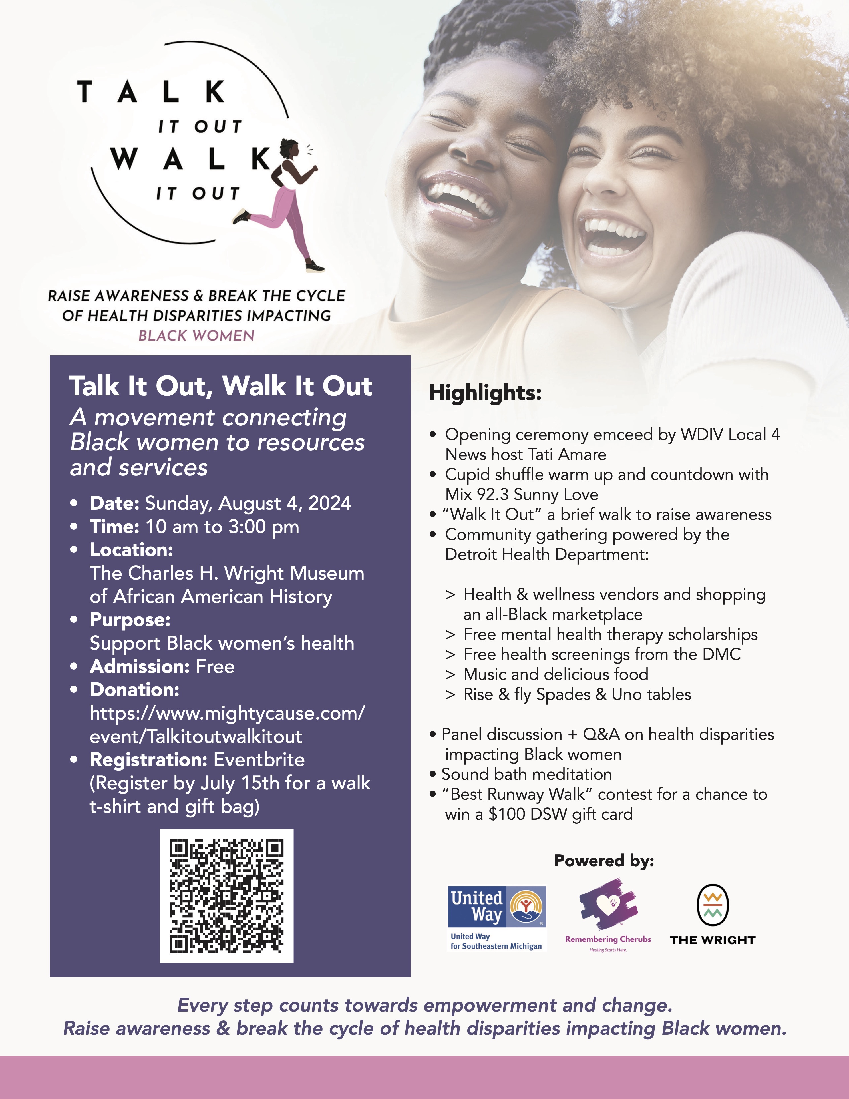 Talk It Out, Walk It Out 1-pager