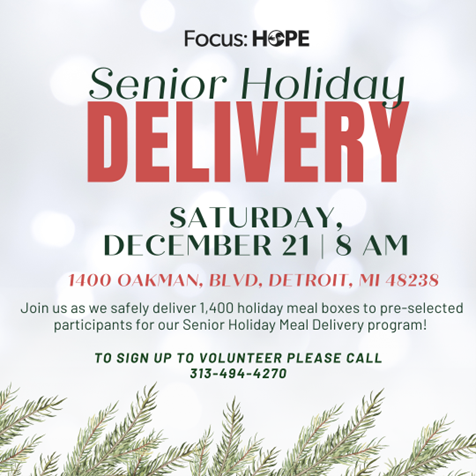 Focus: HOPE Senior Holiday Delivery