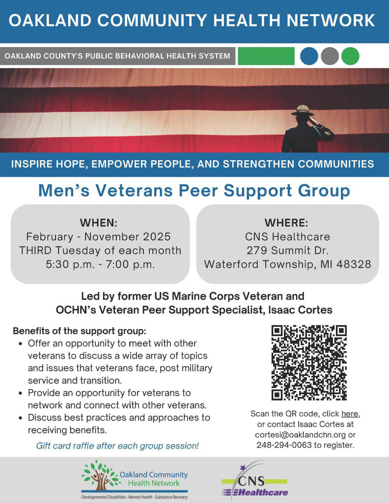 Men's Veterans Peer Support Group