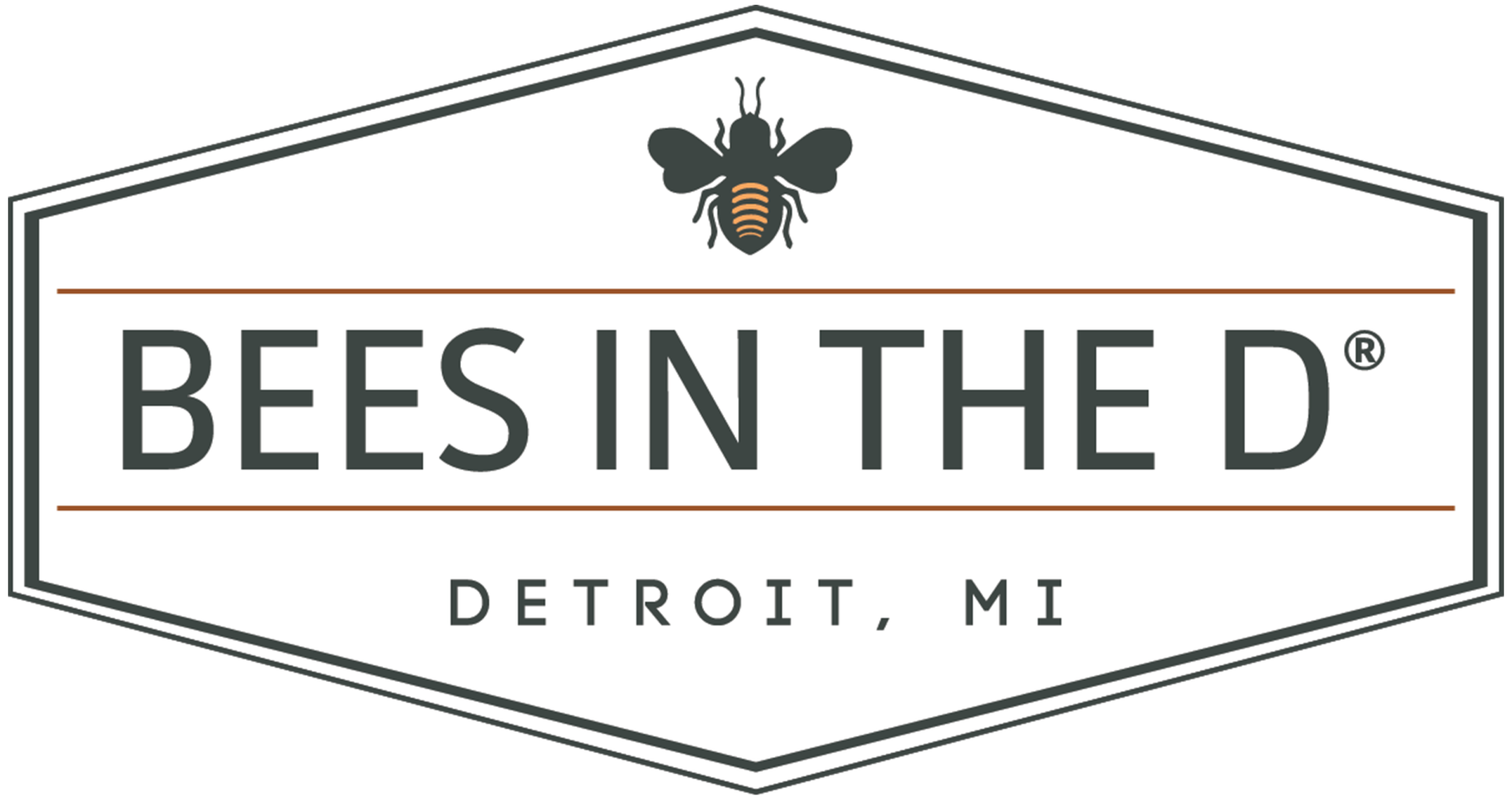 Bees in the D logo