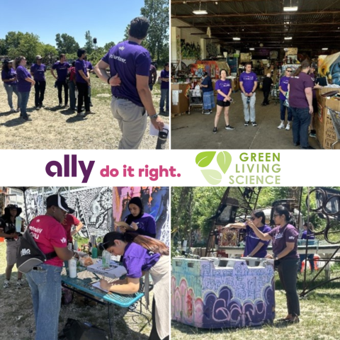 Group Volunteering with Ally and Green Living Science