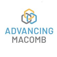 Advancing Macomb logo with three interconnected links