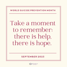 National Suicide Prevention Month