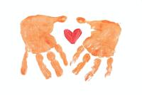 Painted Hands with Heart